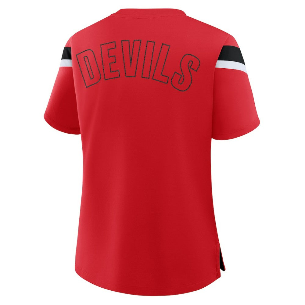 New Jersey Devils Fanatics Women's Offside Athena T-Shirt Red