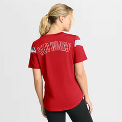 Detroit Red Wings Fanatics Women's Offside Athena T-Shirt Red