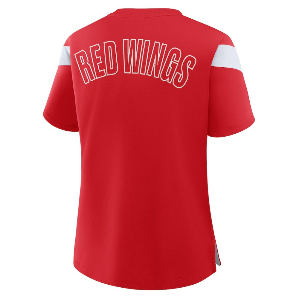 Detroit Red Wings Fanatics Women's Offside Athena T-Shirt Red