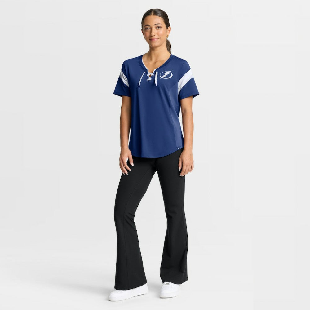Tampa Bay Lightning Fanatics Women's Offside Athena T-Shirt Blue