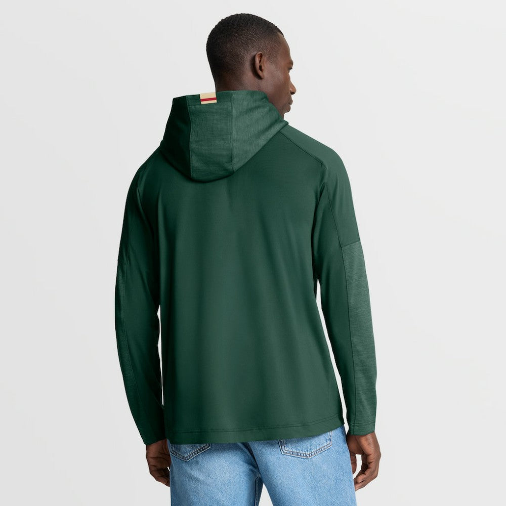 Minnesota Wild Fanatics Penalty Shot Long Sleeve Hoodie T-Shirt Green