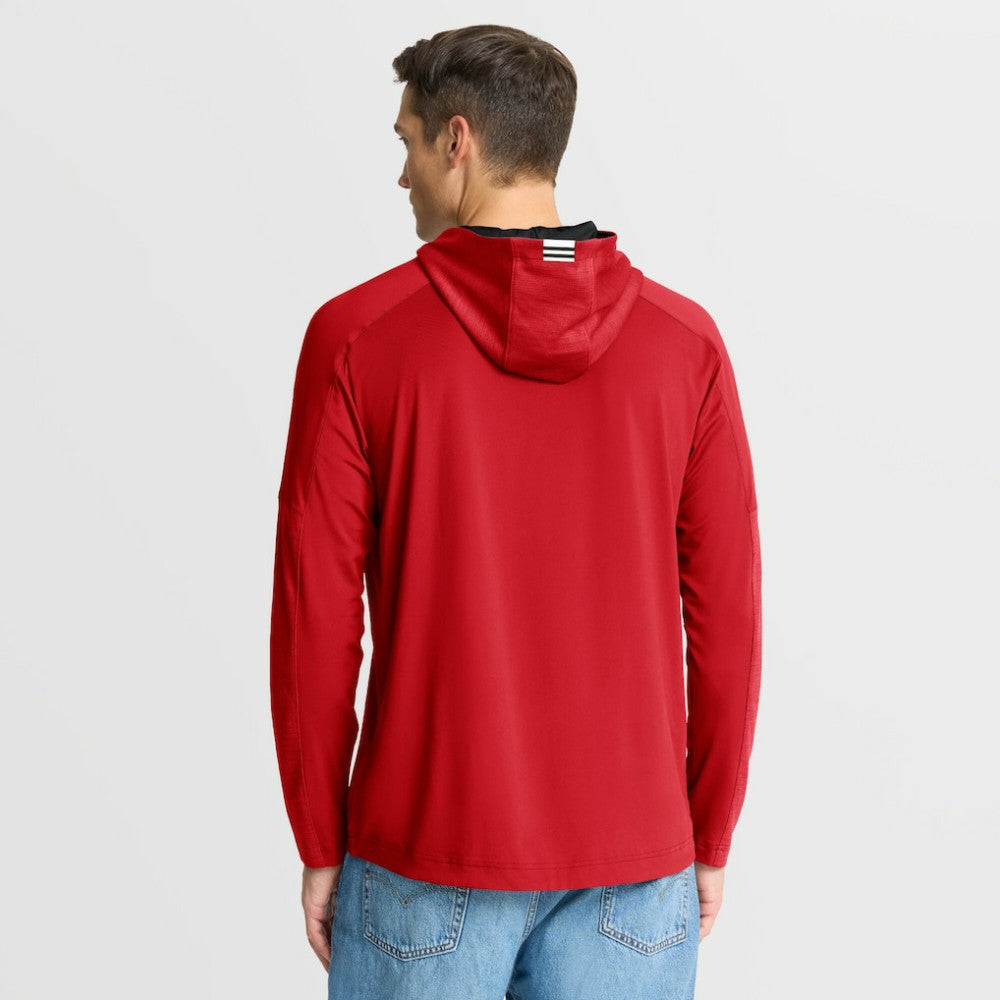 Chicago Blackhawks Fanatics Penalty Shot Long Sleeve Hoodie T-Shirt Red