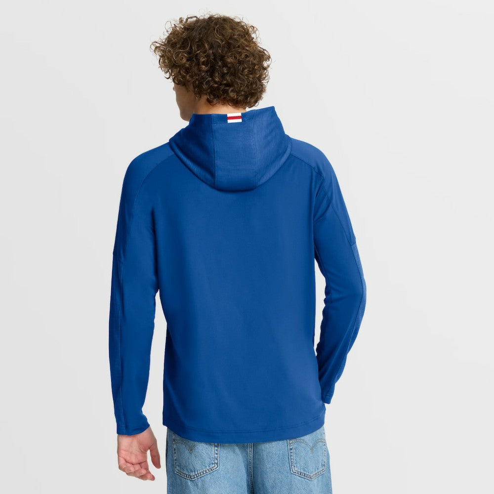 New York Rangers Fanatics Penalty Shot Long Sleeve Hoodie T-Shirt Blue