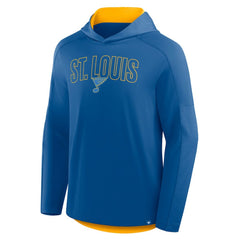 St. Louis Blues Fanatics Penalty Shot Long Sleeve Hoodie T-Shirt Blue