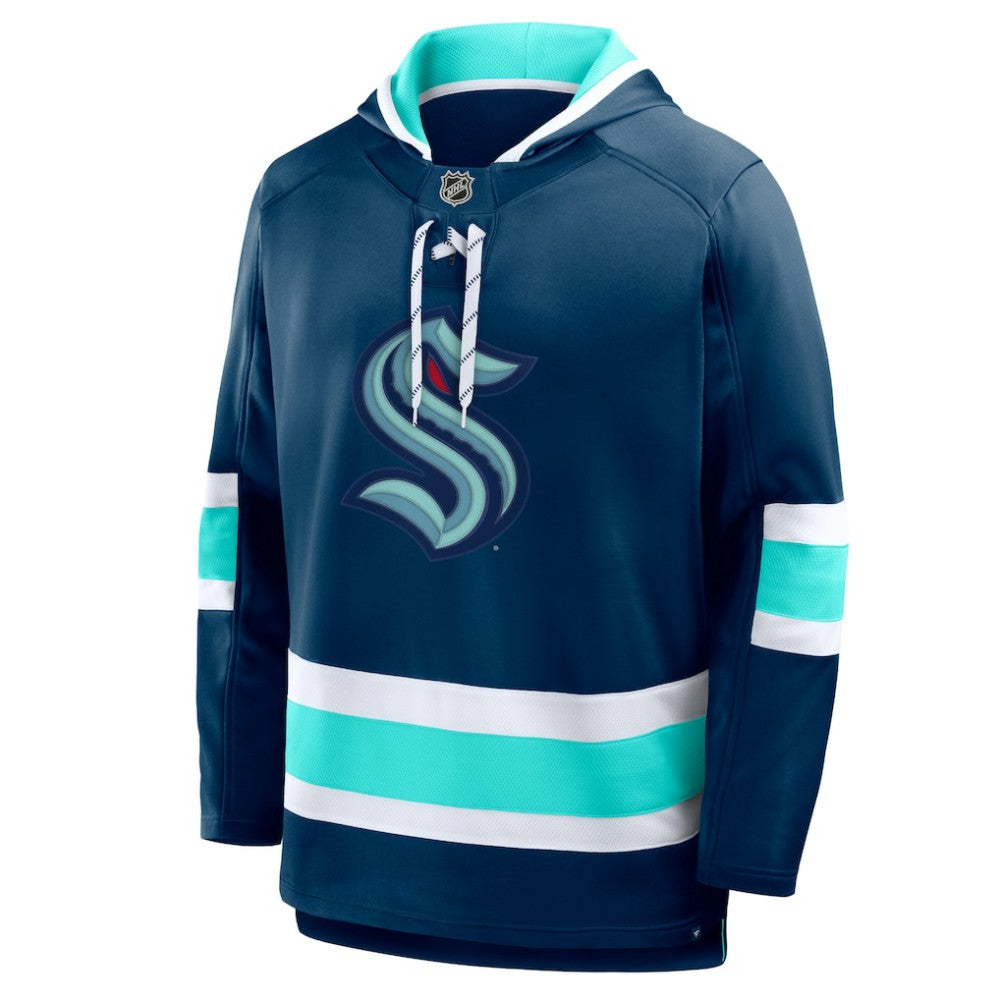 Seattle Kraken Fanatics Prime Time Fleece Hoodie Deep Sea Blue