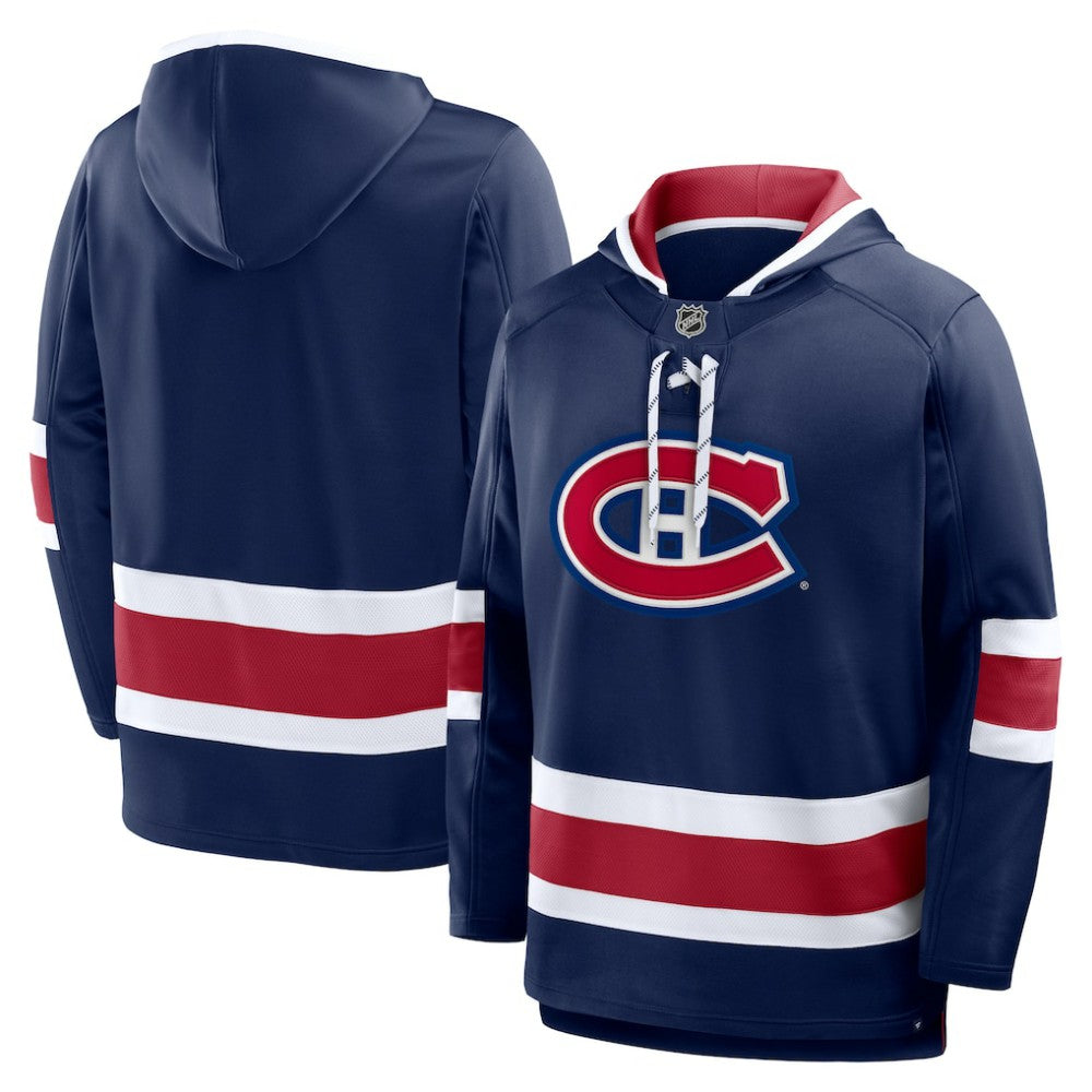 Montreal Canadiens Fanatics Prime Time Fleece Hoodie Navy