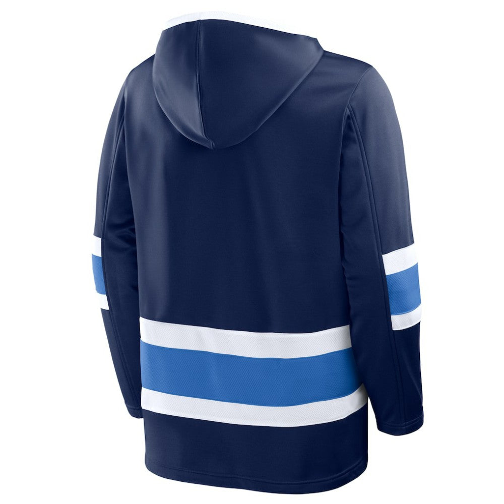 Winnipeg Jets Fanatics Prime Time Fleece Hoodie Navy