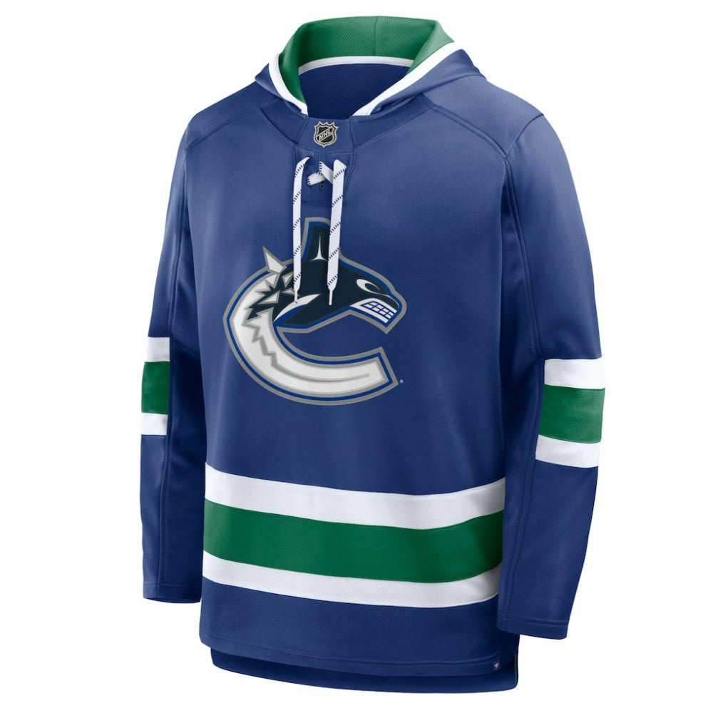 Vancouver Canucks Fanatics Prime Time Fleece Hoodie Blue