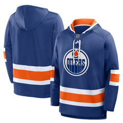 Edmonton Oilers Fanatics Prime Time Fleece Hoodie Royal