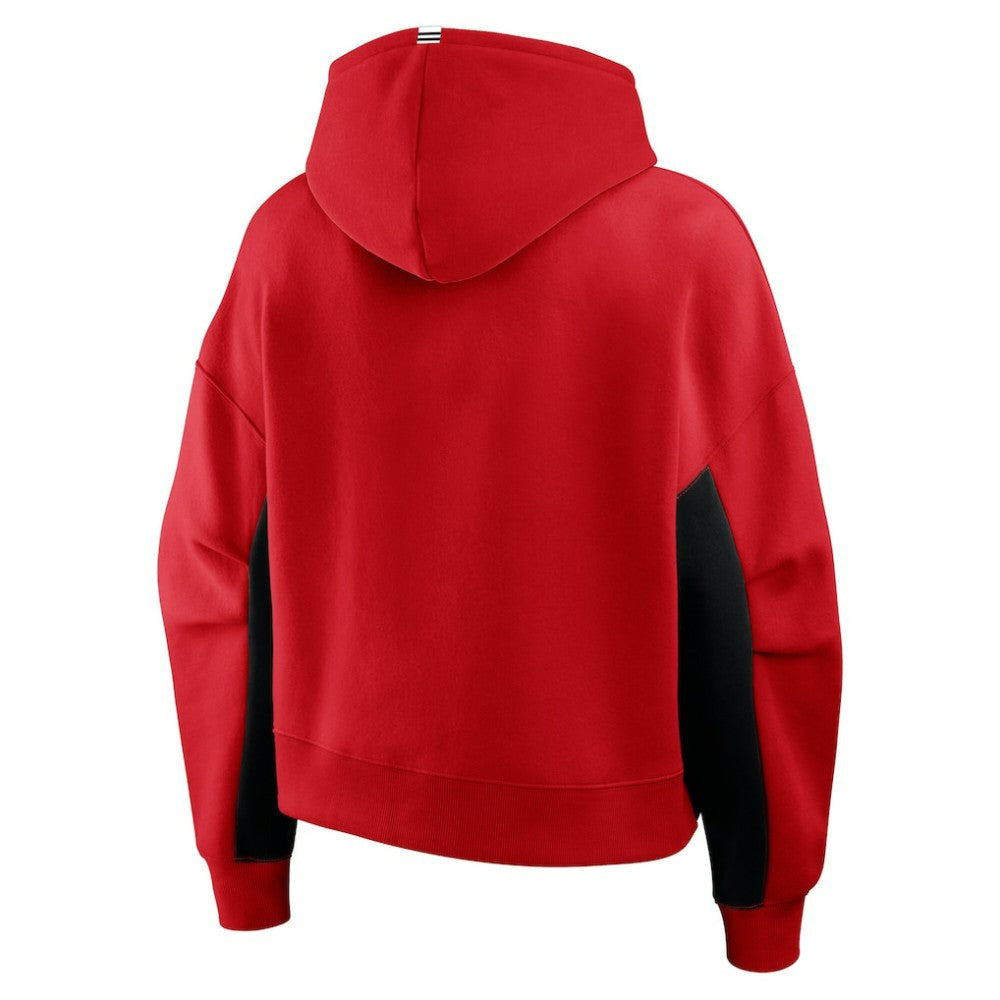 Chicago Blackhawks Fanatics Women's Back Check Boxy Hoodie Red
