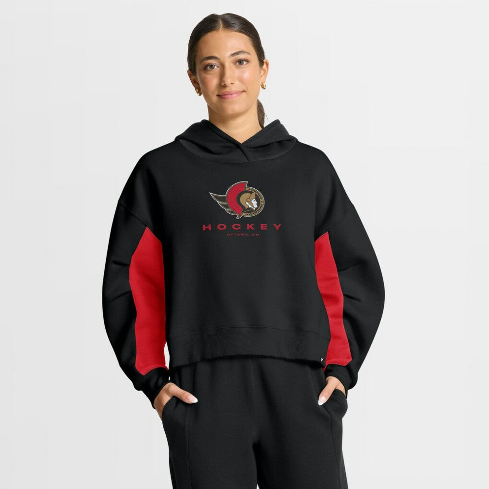 Ottawa Senators Fanatics Women's Back Check Boxy Hoodie Black