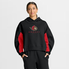 Ottawa Senators Fanatics Women's Back Check Boxy Hoodie Black
