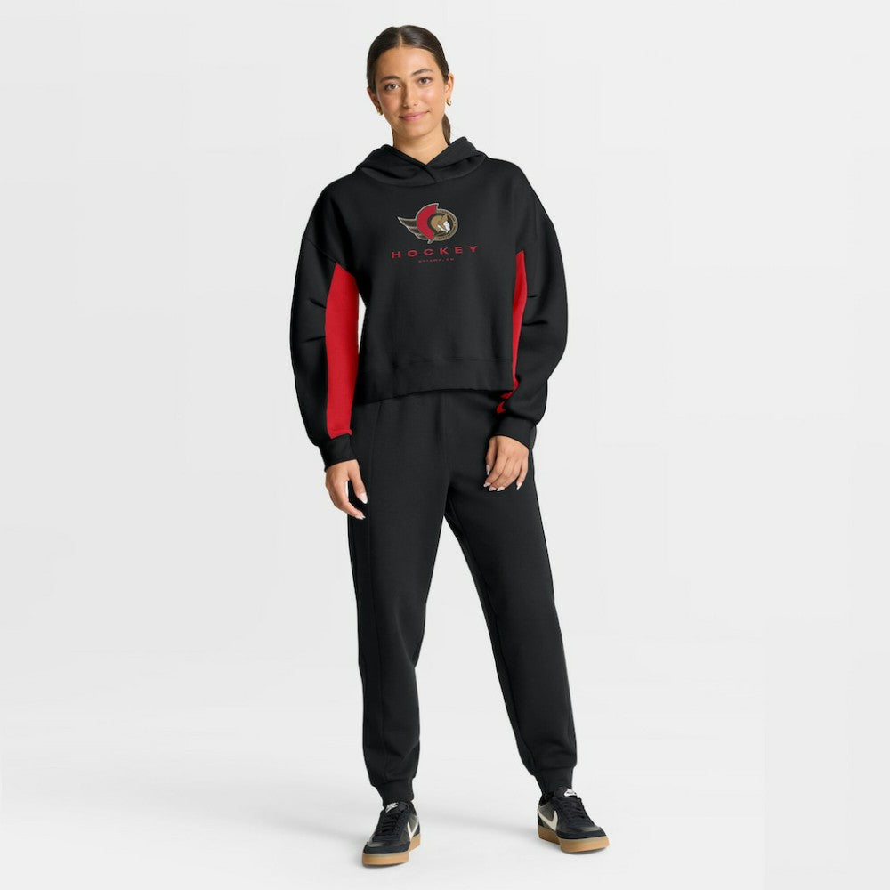 Ottawa Senators Fanatics Women's Back Check Boxy Hoodie Black