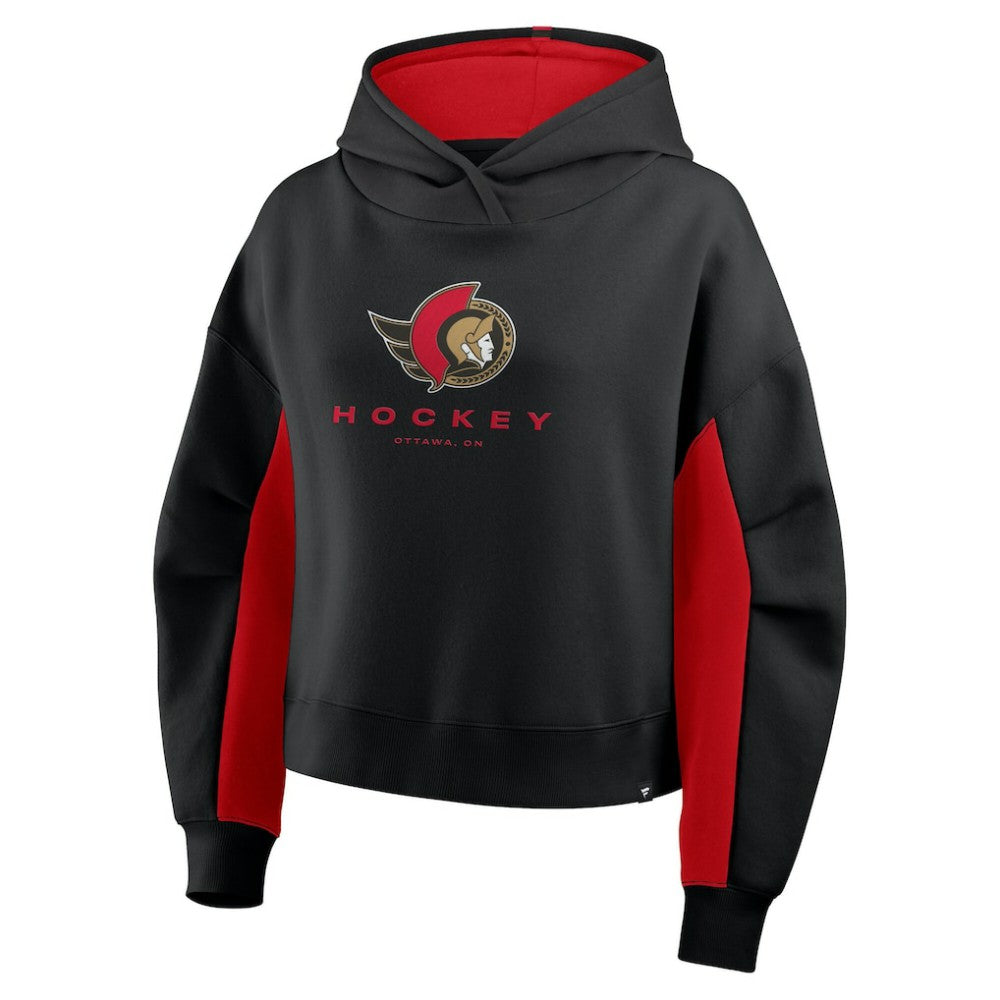 Ottawa Senators Fanatics Women's Back Check Boxy Hoodie Black
