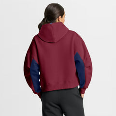 Colorado Avalanche Fanatics Women's Back Check Boxy Hoodie Burgundy
