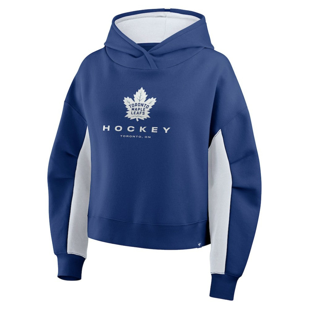 Toronto Maple Leafs Fanatics Women's Back Check Boxy Hoodie Blue