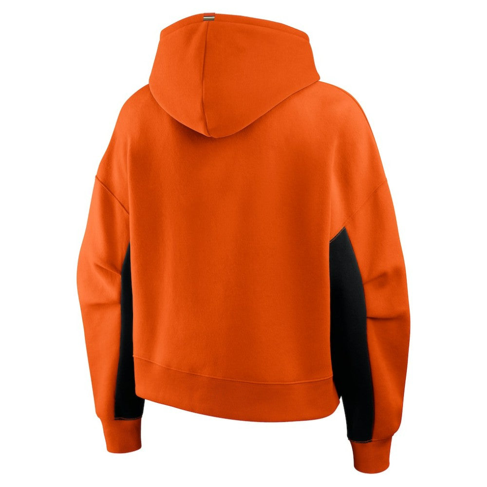 Anaheim Ducks Fanatics Women's Back Check Boxy Hoodie Orange