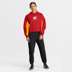 Calgary Flames Fanatics Women's Back Check Boxy Hoodie Red