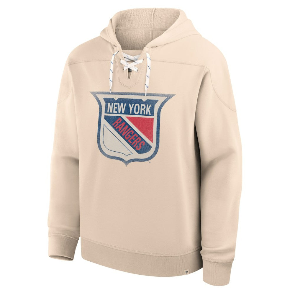New York Rangers Fanatics Vintage Hoodie Cream