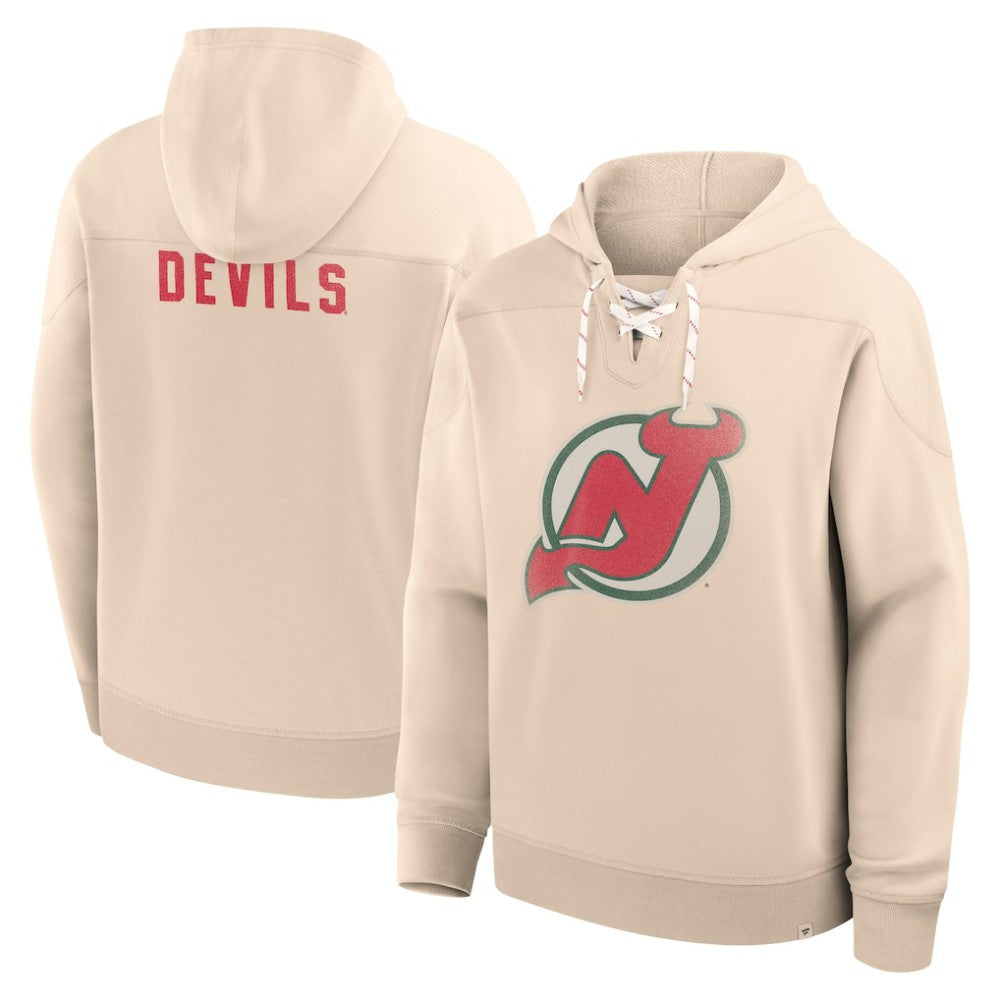 New Jersey Devils Fanatics Vintage Hoodie Cream