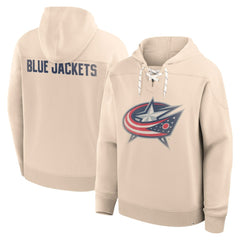 Columbus Blue Jackets Fanatics Vintage Hoodie Cream