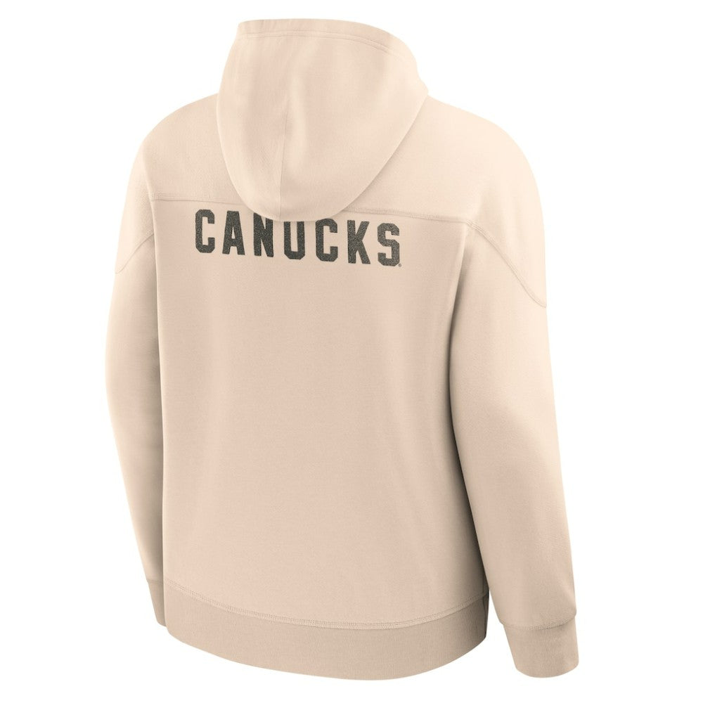 Vancouver Canucks Fanatics Vintage Hoodie Cream