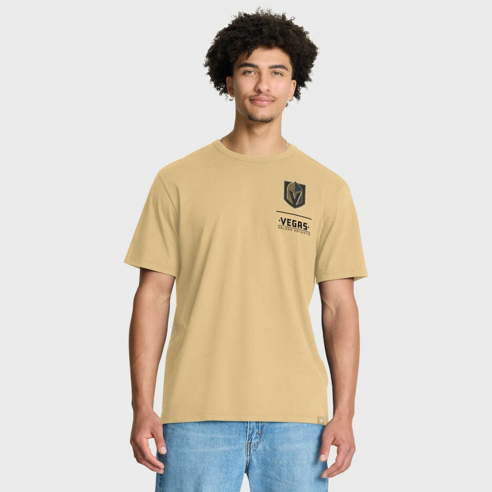 Vegas Golden Knights Fanatics Crash The Net Legacy T-Shirt Gold
