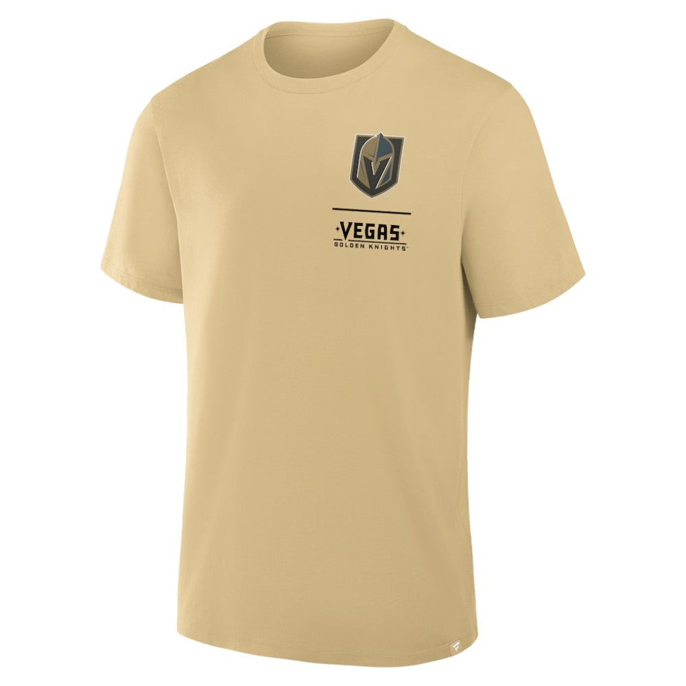 Vegas Golden Knights Fanatics Crash The Net Legacy T-Shirt Gold