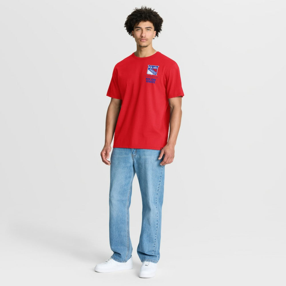 New York Rangers Fanatics Crash The Net Legacy T-Shirt Red