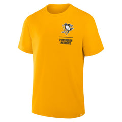 Pittsburgh Penguins Fanatics Crash The Net Legacy T-Shirt Gold