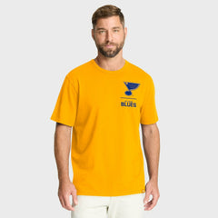 St. Louis Blues Fanatics Crash The Net Legacy T-Shirt Gold