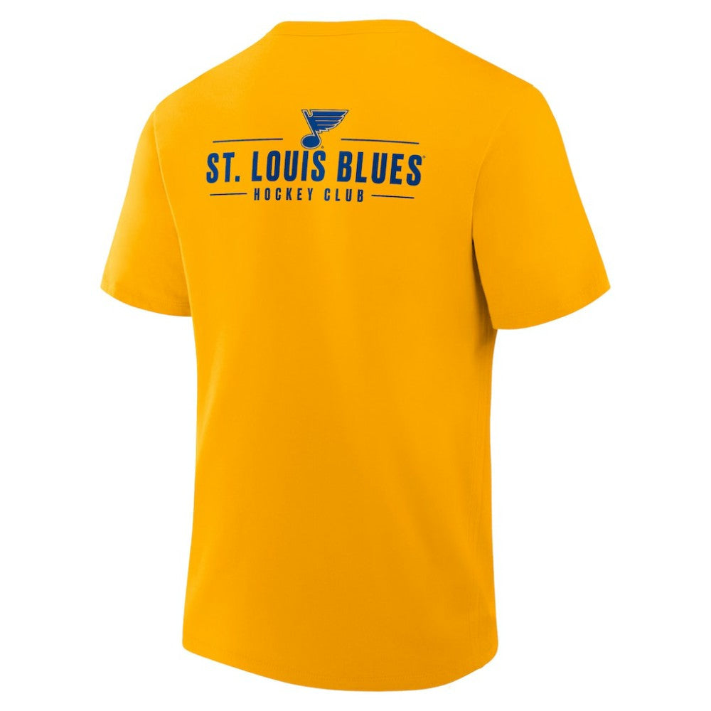 St. Louis Blues Fanatics Crash The Net Legacy T-Shirt Gold