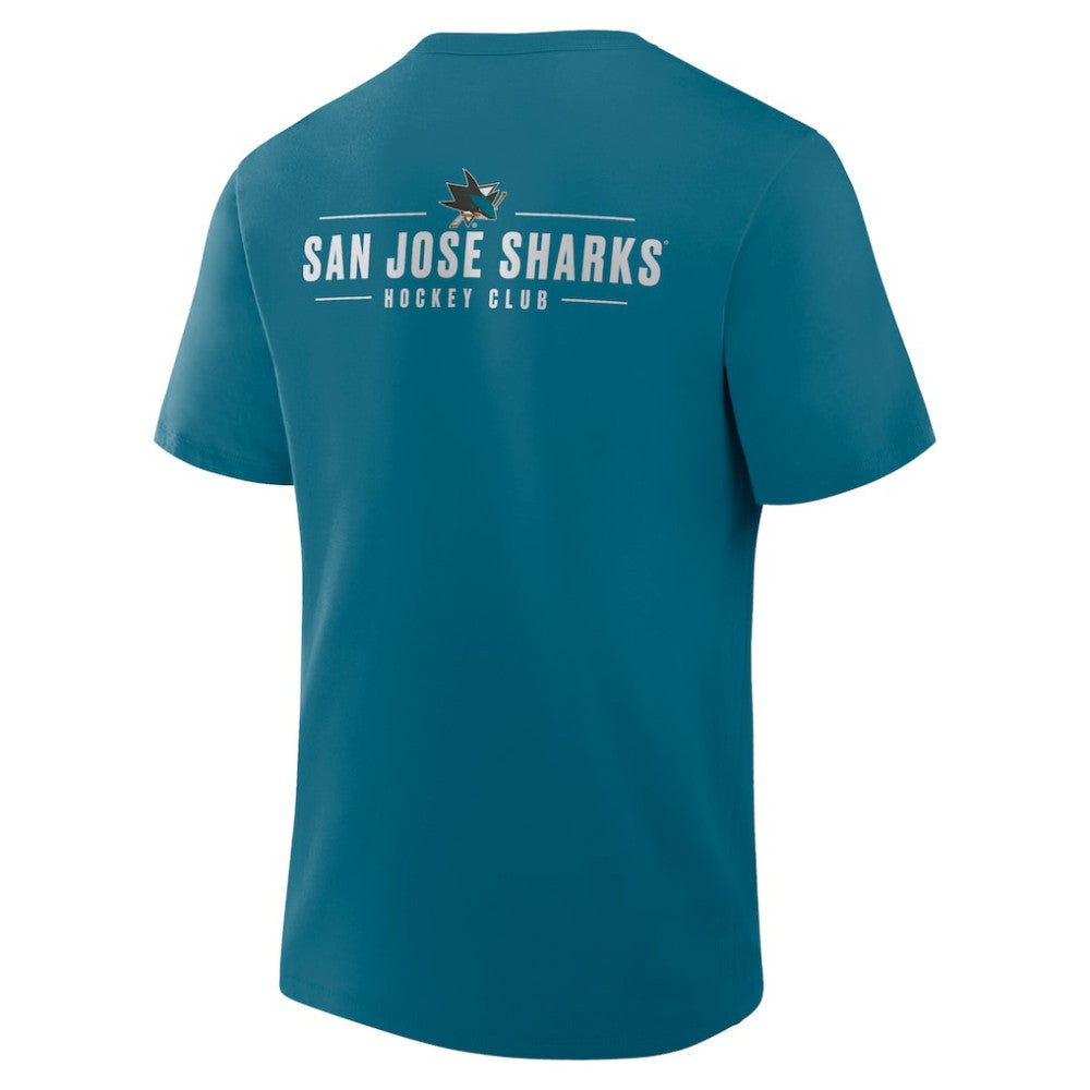 San Jose Sharks Fanatics Crash The Net Legacy T-Shirt Teal
