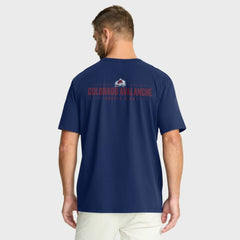 Colorado Avalanche Fanatics Crash The Net Legacy T-Shirt Navy