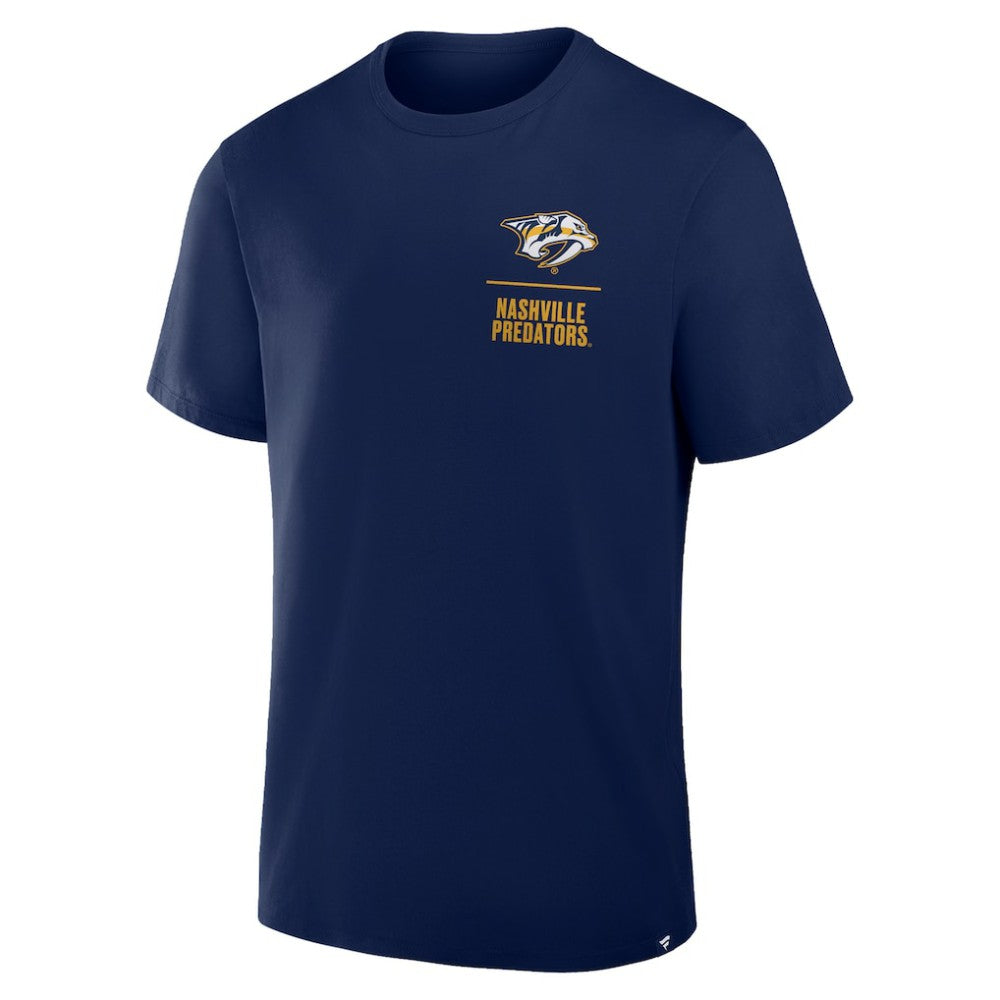 Nashville Predators Fanatics Crash The Net Legacy T-Shirt Navy