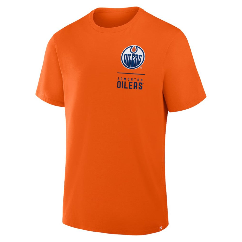 Edmonton Oilers Fanatics Crash The Net Legacy T-Shirt Orange