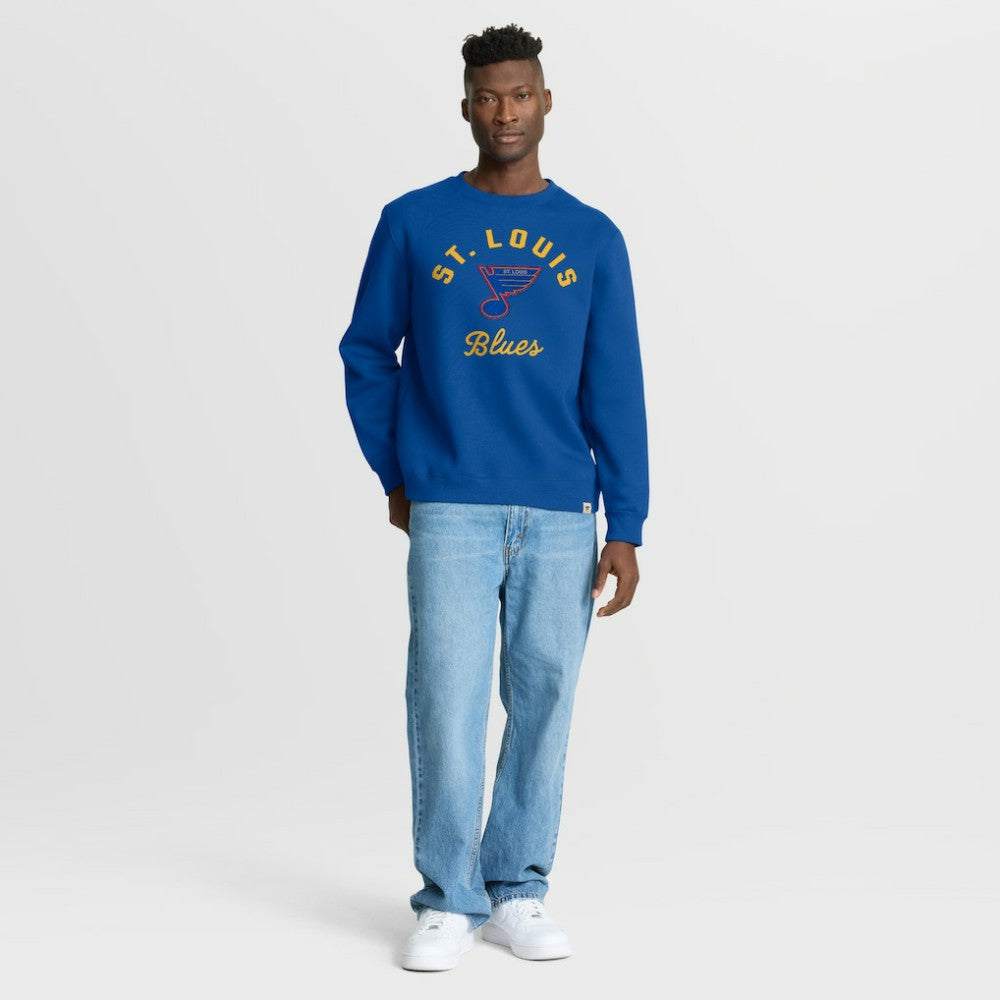 St. Louis Blues Fanatics Vintage Stickler Sweatshirt Blue