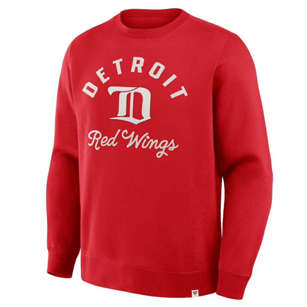 Detroit Red Wings Fanatics Vintage Stickler Sweatshirt Red