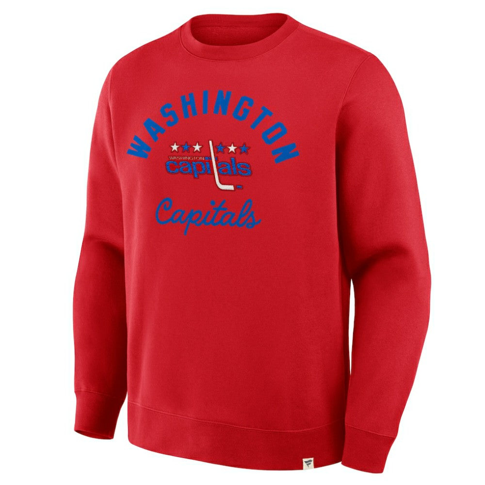 Washington Capitals Fanatics Vintage Stickler Sweatshirt Red