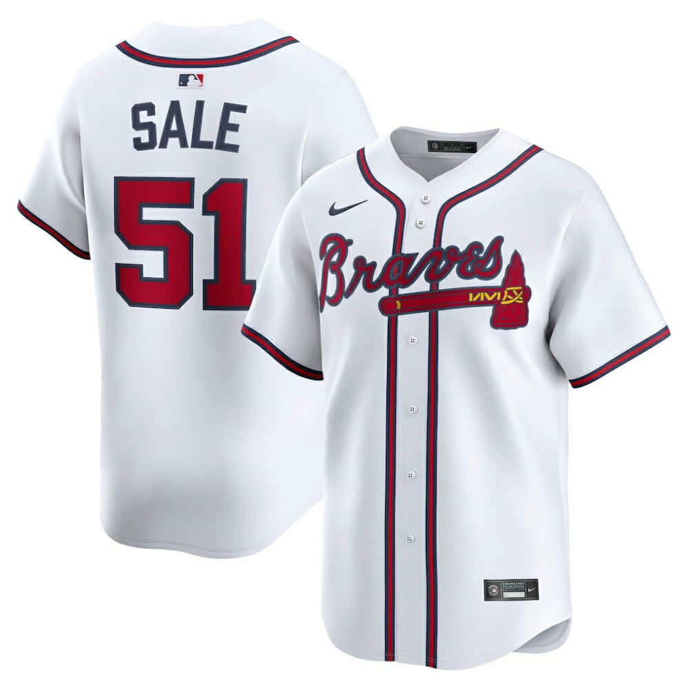 Chris Sale Atlanta Braves Home Limited Player Jersey White | Nike