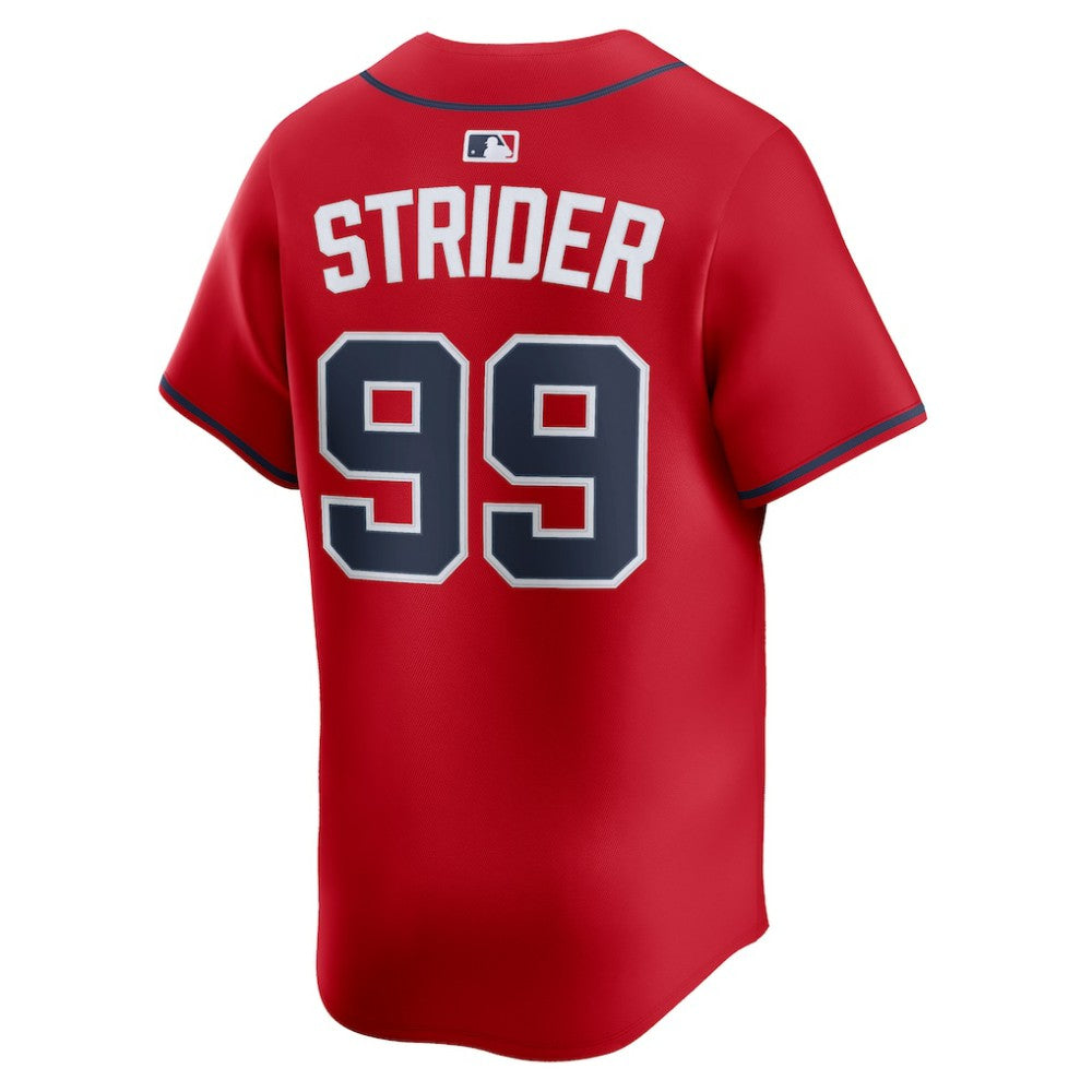 Spencer Strider Atlanta Braves Alternate Limited Player Jersey Red | Nike