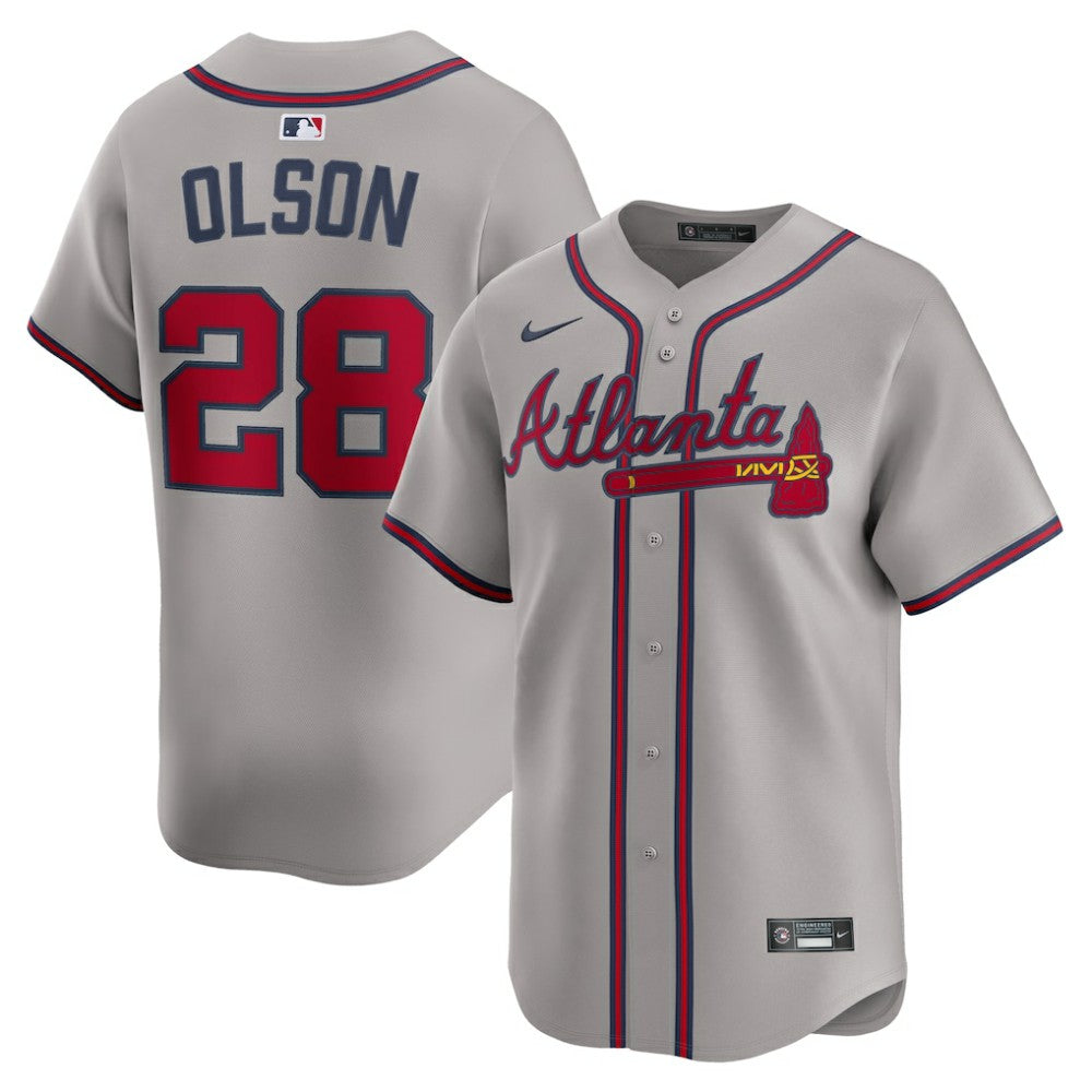 Matt Olson Atlanta Braves Road Limited Player Jersey Gray | Nike