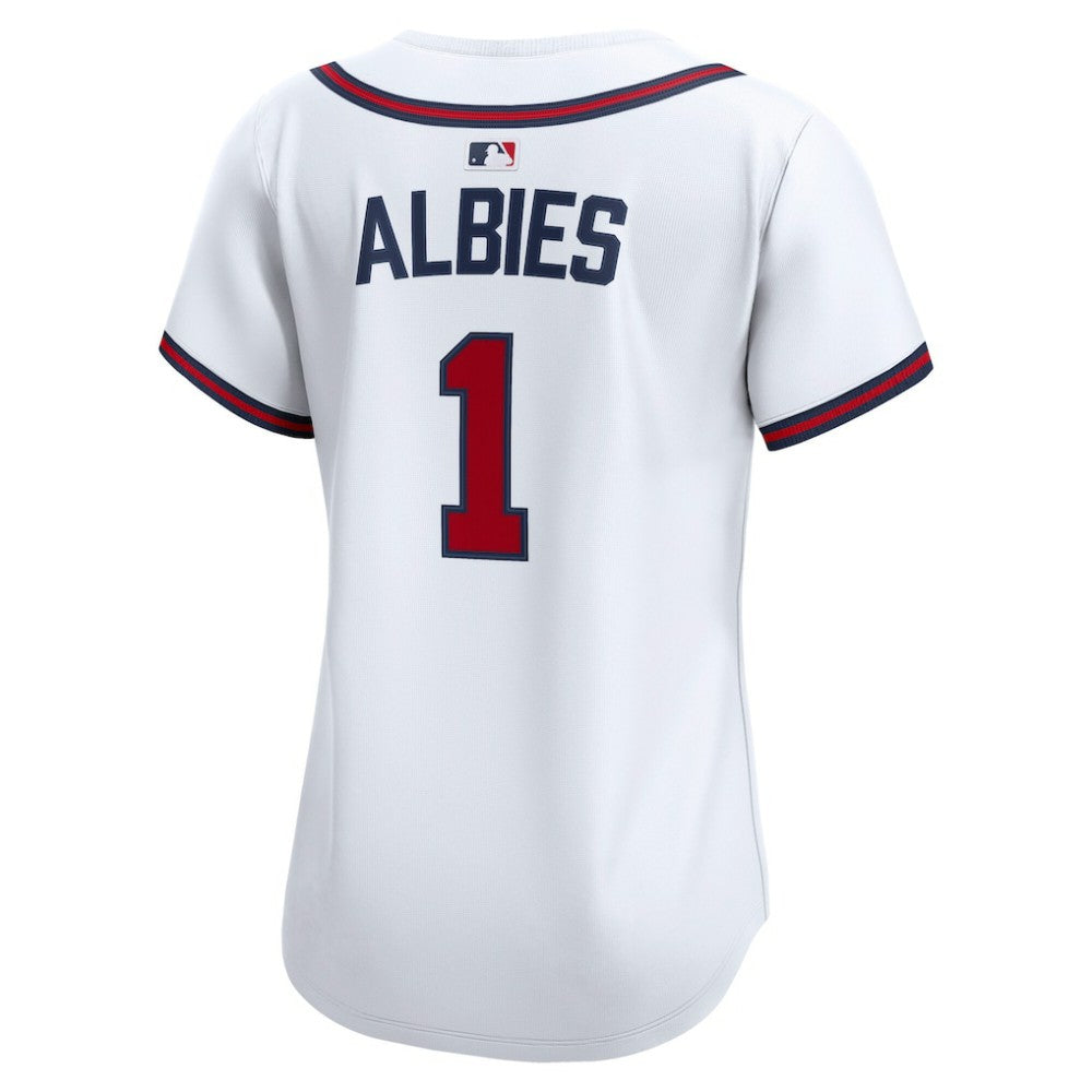Ozzie Albies Atlanta Braves Women's Home Limited Player Jersey White | Nike