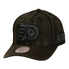 Philadelphia Flyers Mitchell & Ness Downtown Snow Wash Pro-Crown Adjustable Hat Black