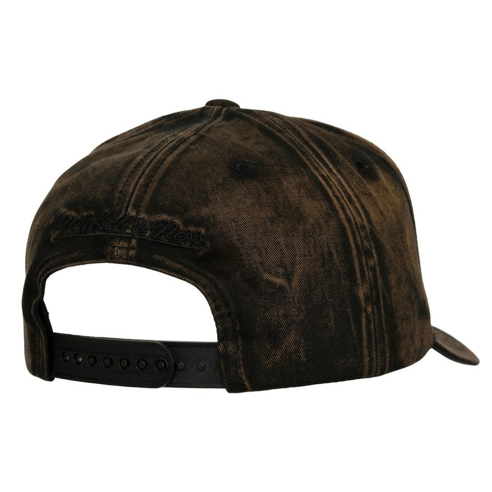 Vegas Golden Knights Mitchell & Ness Downtown Snow Wash Pro-Crown Adjustable Hat Black