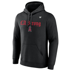 Los Angeles Angels Unisex LA Strong Fleece Pullover Hoodie Black