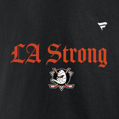 Anaheim Ducks Fanatics Unisex LA Strong Fleece Pullover Hoodie Black
