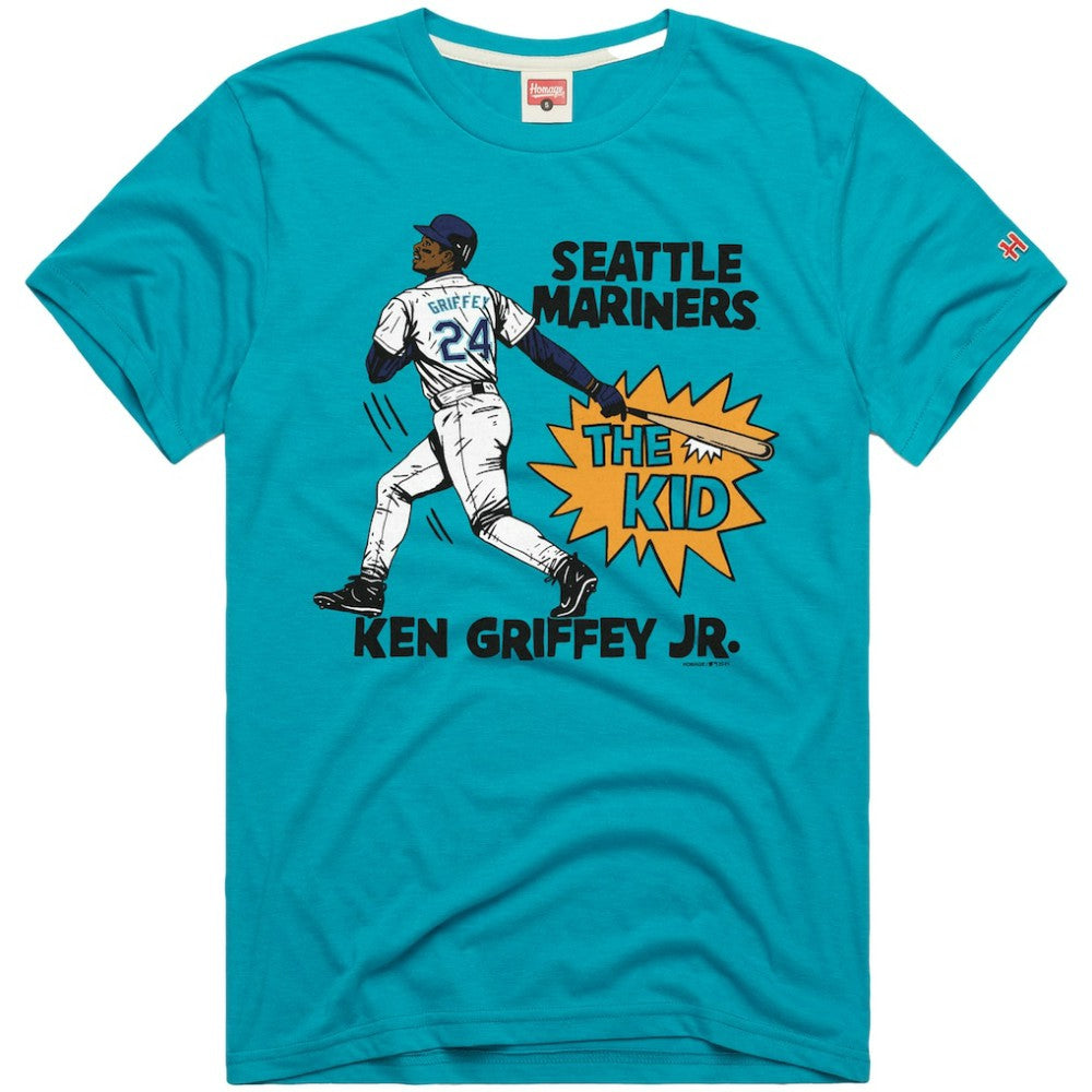 Ken Griffey Jr. Seattle Mariners Homage Graphic Player T-Shirt Teal