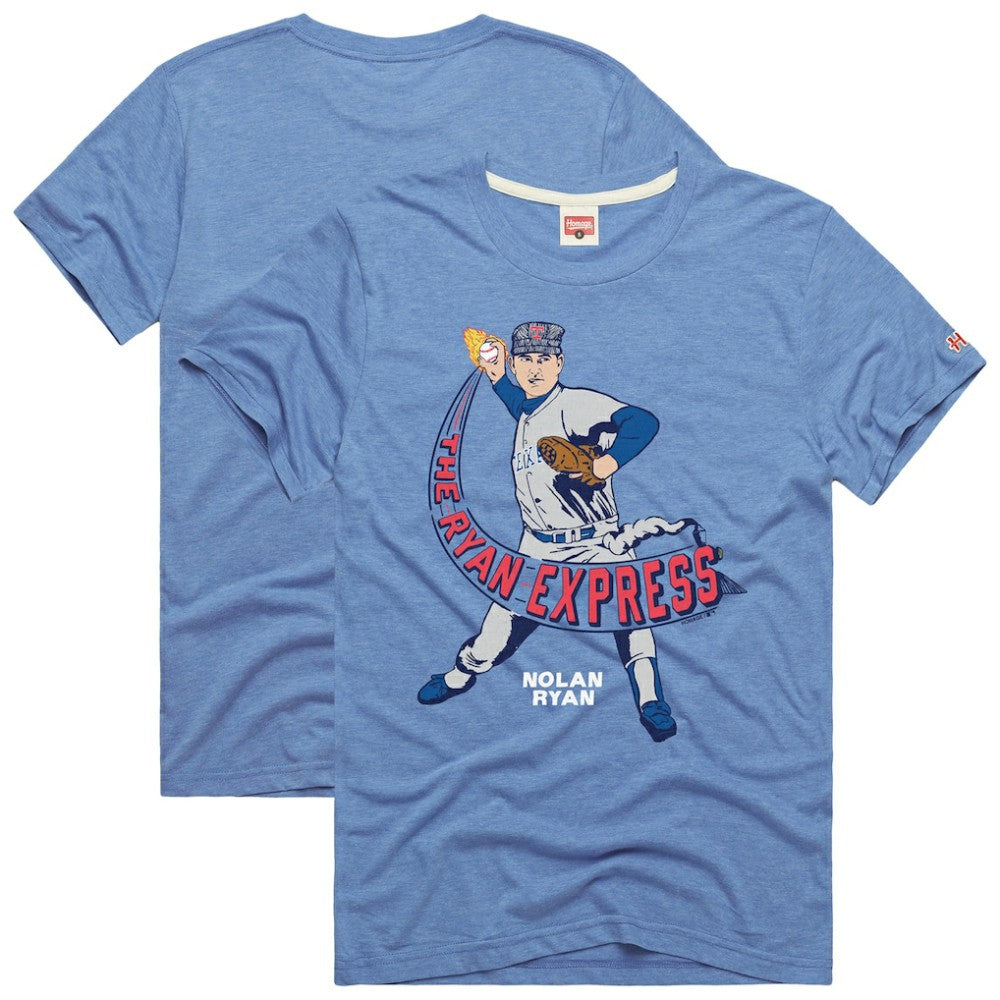Nolan Ryan Texas Rangers Homage Graphic Player T-Shirt Light Blue