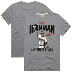 Cal Ripken Jr. Baltimore Orioles Homage Graphic Player T-Shirt Gray
